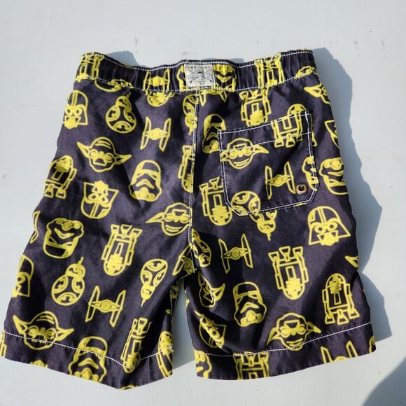 Gap Star Wars Swim Set Swimming Shirt Trunks Shorts Darth Vader Boys Size XS Mak - Picture 5 of 7